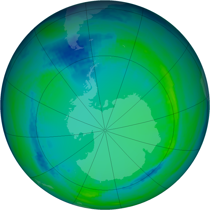 Ozone Map 2004-07-26
